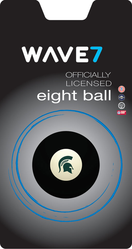 MICHIGAN STATE EIGHT BALL BLACK - MSUBBE210X