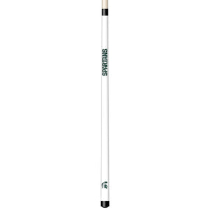 MICHIGAN STATE ENGRAVED BILLIARD CUE WHITE / GREEN - MSUBCE101-JR