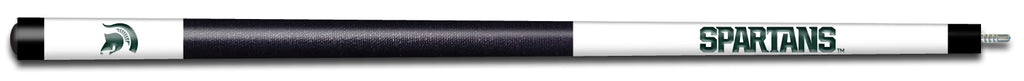 MICHIGAN STATE ENGRAVED BILLIARD CUE WHITE / GREEN - MSUBCE101