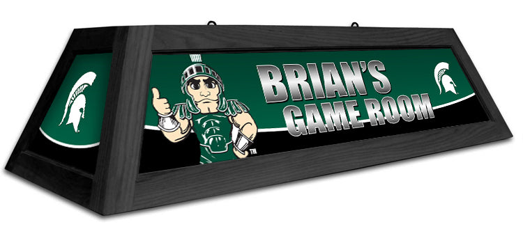 MICHIGAN STATE 42'' SPIRIT GAME TABLE LAMP - CUSTOM GREEN - MSUBSL421C