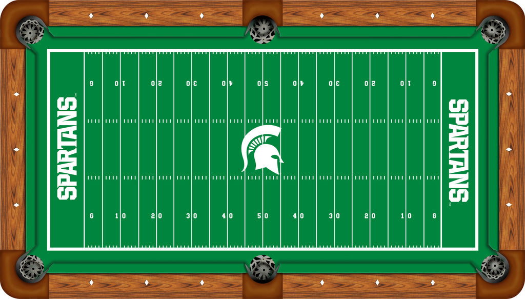 MICHIGAN STATE BILLIARD TABLE FELT - RECREATIONAL GRIDIRON - MSUBTF000N-8R