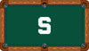 MICHIGAN STATE BILLIARD TABLE FELT - RECREATIONAL GREEN - MSUBTF131-8R