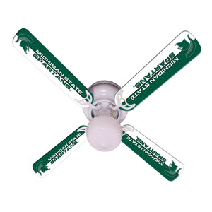 MICHIGAN STATE CEILING FAN - 42'' GREEN/WHITE - MSUFAN100-42