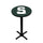 MICHIGAN STATE PEDESTAL PUB TABLE GREEN - MSUPTB131
