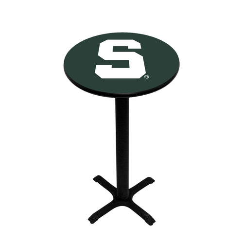 MICHIGAN STATE PEDESTAL PUB TABLE GREEN - MSUPTB131