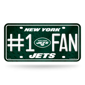 New York Jets License Plate #1 Fan - Rico Industries