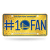 Golden State Warriors License Plate #1 Fan - Rico Industries