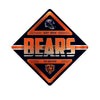 Chicago Bears Sign Metal Diamond Shape - 4