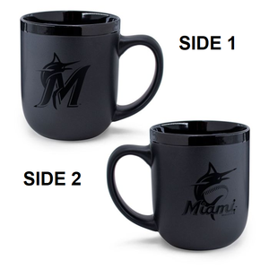 Miami Marlins Coffee Mug 17oz Matte Black - WinCraft