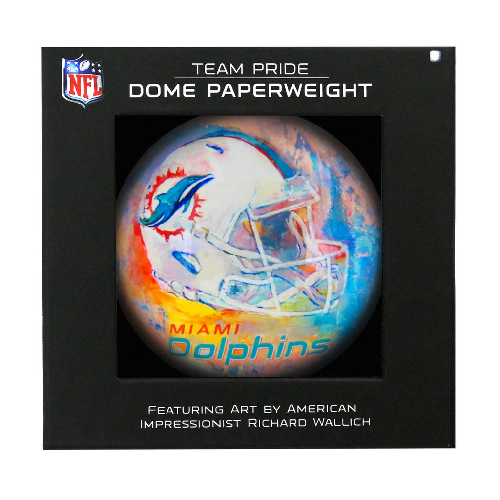 Miami Dolphins Paperweight Domed - Sporticulture
