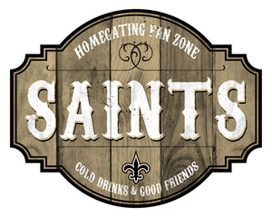 New Orleans Saints Sign Wood 12 Inch Homegating Tavern - Fan Creations
