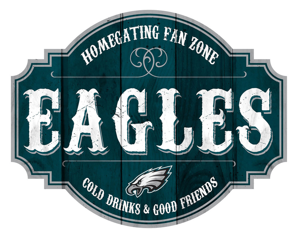 Philadelphia Eagles Sign Wood 12 Inch Homegating Tavern - Fan Creations