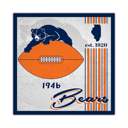 Chicago Bears Sign Wood 10x10 Album Design - Fan Creations