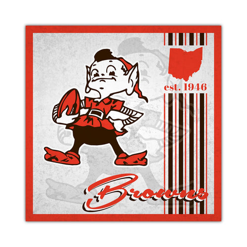 Cleveland Browns Sign Wood 10x10 Album Design - Fan Creations