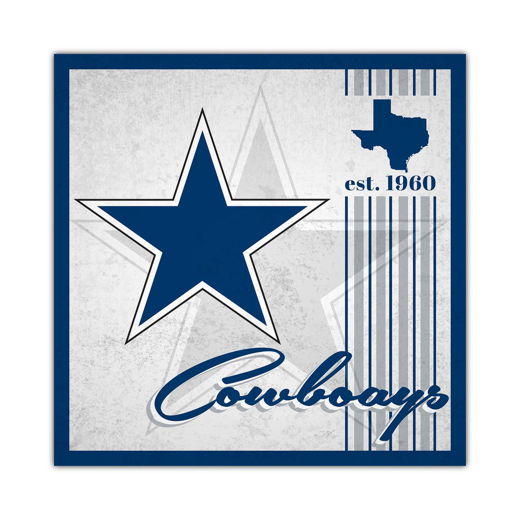 Dallas Cowboys Sign Wood 10x10 Album Design - Fan Creations
