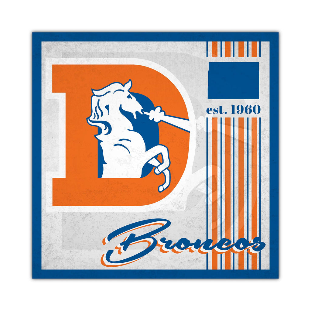 Denver Broncos Sign Wood 10x10 Album Design - Fan Creations