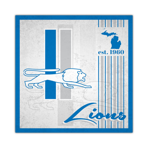 Detroit Lions Sign Wood 10x10 Album Design - Fan Creations