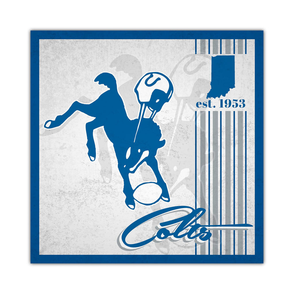 Indianapolis Colts Sign Wood 10x10 Album Design - Fan Creations