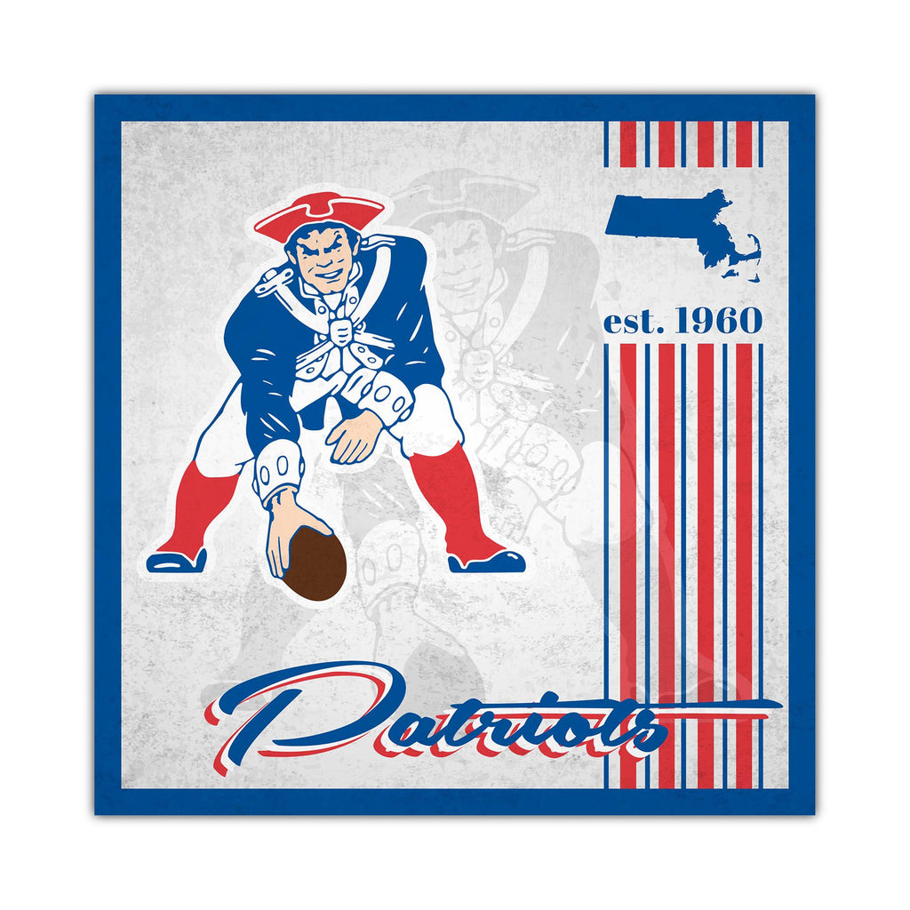 New England Patriots Sign Wood 10x10 Album Design - Fan Creations