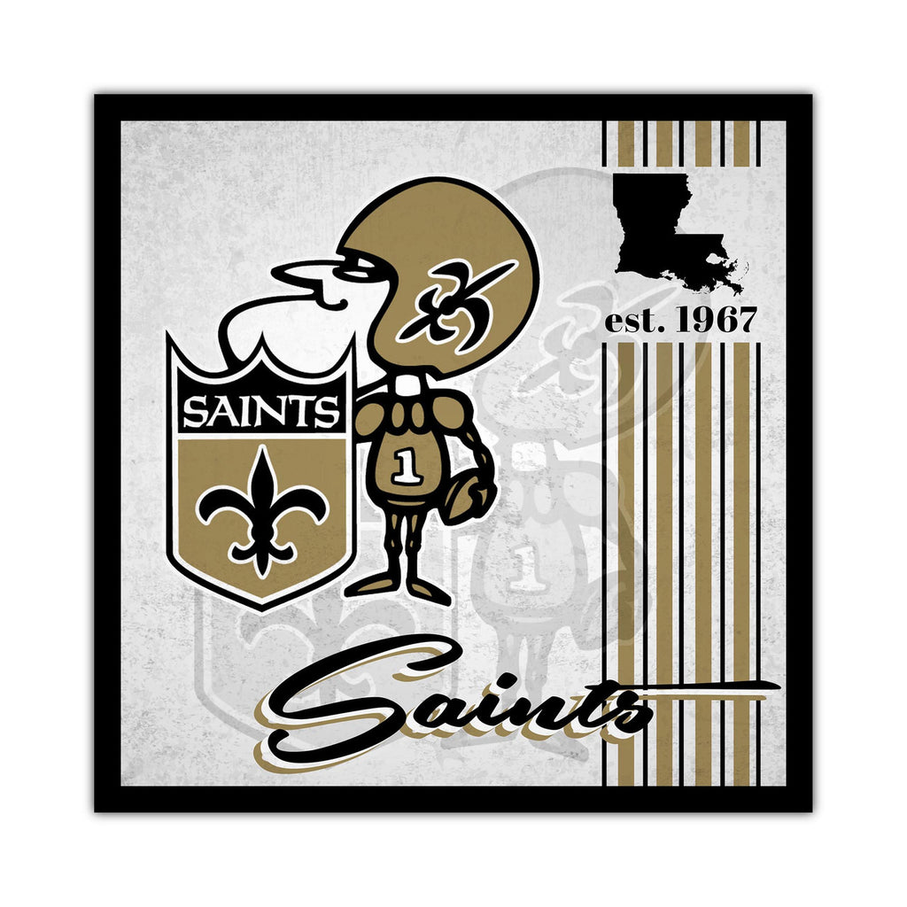 New Orleans Saints Sign Wood 10x10 Album Design - Fan Creations