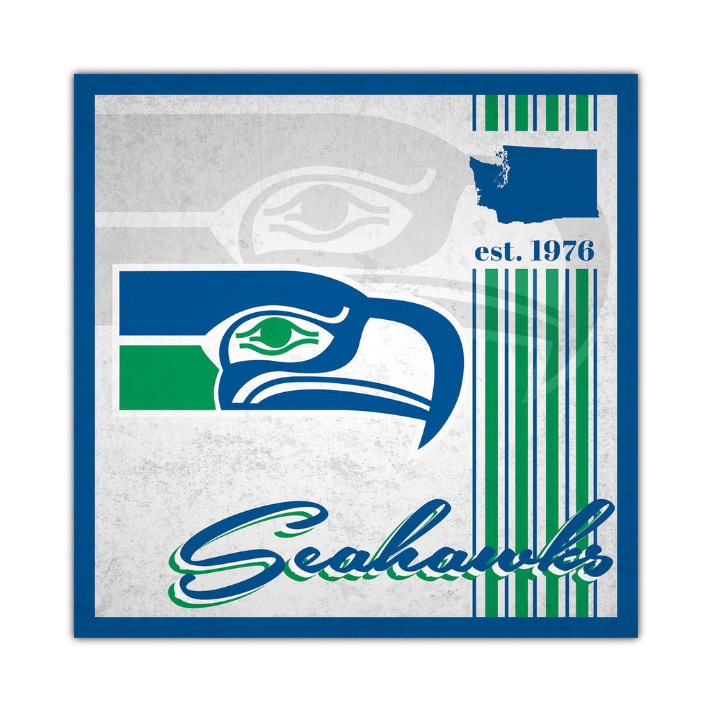 Seattle Seahawks Sign Wood 10x10 Album Design - Fan Creations
