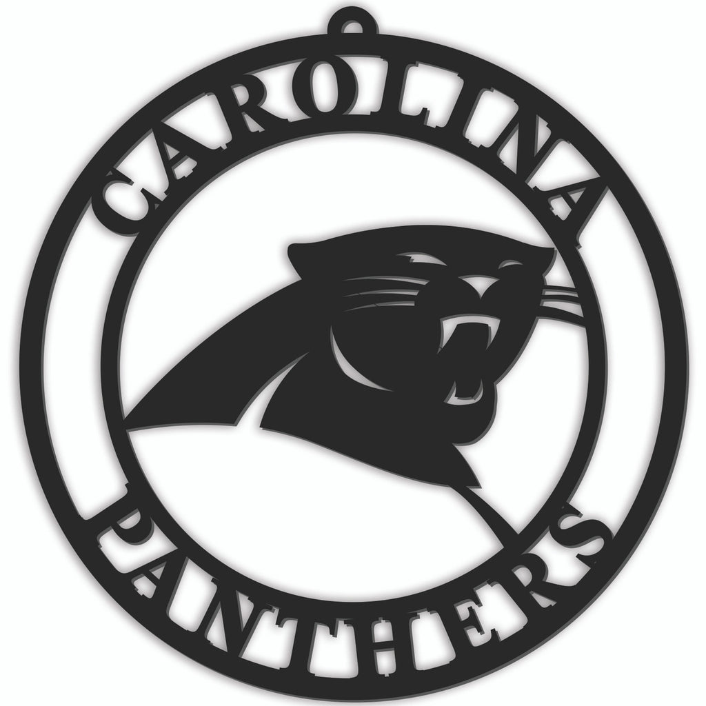 Carolina Panthers Sign Door Hanger 16 Inch - Fan Creations