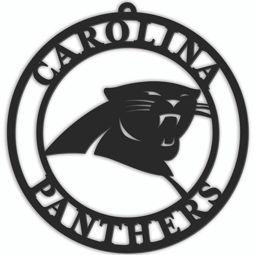 Carolina Panthers Sign Door Hanger 16 Inch - Fan Creations