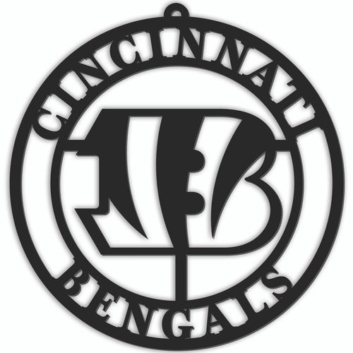 Cincinnati Bengals Sign Door Hanger 16 Inch - Fan Creations