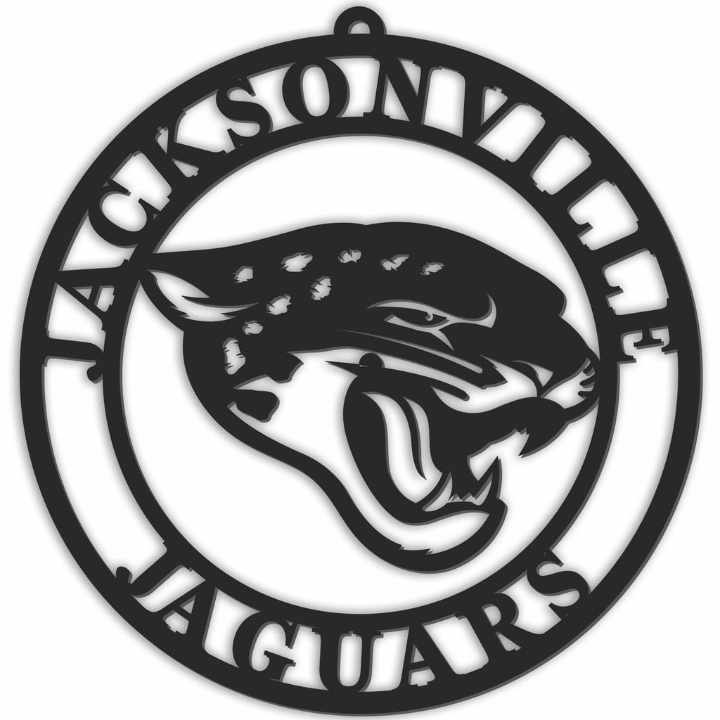 Jacksonville Jaguars Sign Door Hanger 16 Inch - Fan Creations
