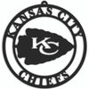 Kansas City Chiefs Sign Door Hanger 16 Inch - Fan Creations