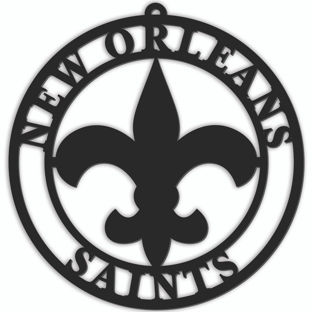 New Orleans Saints Sign Door Hanger 16 Inch - Fan Creations