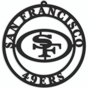 San Francisco 49ers Sign Door Hanger 16 Inch - Fan Creations