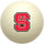 NORTH CAROLINA STATE CUE BALL WHITE - NCSBBC100X