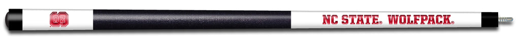 NC STATE ENGRAVED BILLIARD CUE WHITE / RED - NCSBCE101
