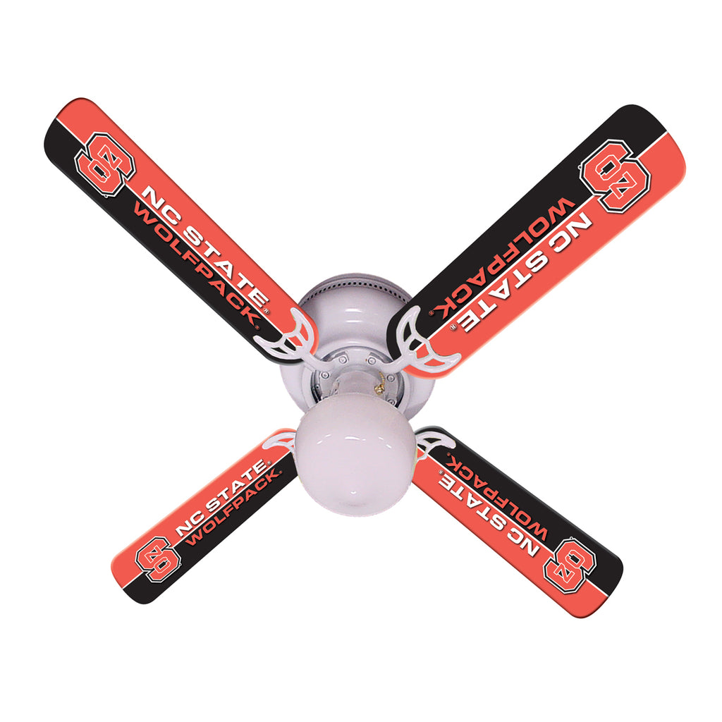 NORTH CAROLINA STATE CEILING FAN - 42'' RED/BLACK - NCSFAN100-42