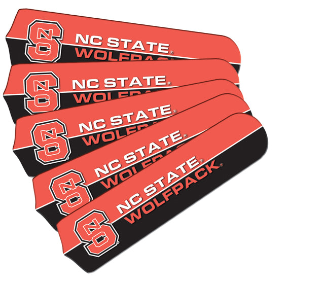 NORTH CAROLINA STATE FAN BLADE SET RED/BLACK - NCSFBL100-52