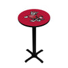 NORTH CAROLINA STATE PEDESTAL PUB TABLE RED - NCSPTB201