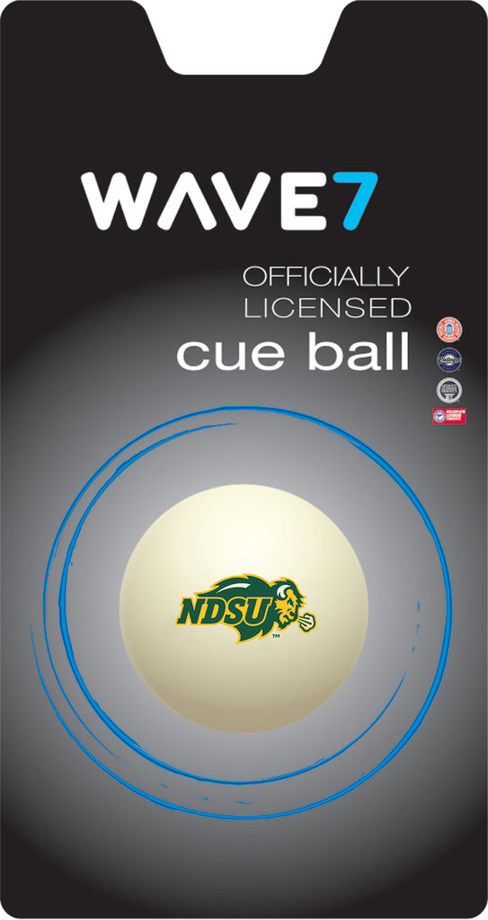 NORTH DAKOTA STATE CUE BALL WHITE - NDSBBC100X
