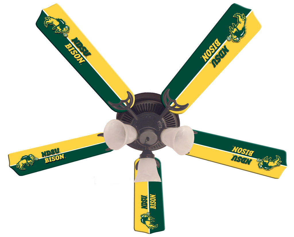 NORTH DAKOTA STATE CEILING FAN - 52'' GREEN/BLACK - NDSFAN100-52