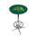 NORTH DAKOTA STATE CHROME FOOT RING PUB TABLE GREEN - NDSPTR101