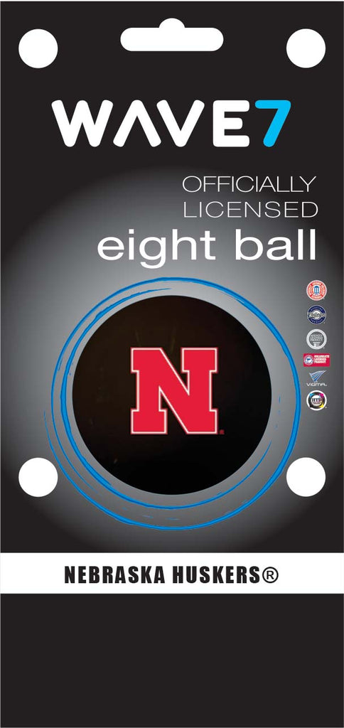 NEBRASKA EIGHT BALL BLACK - NEBBBE600