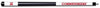 NEBRASKA ENGRAVED BILLIARD CUE WHITE / RED - NEBBCE101
