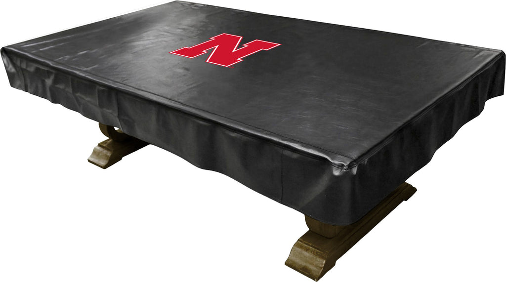 NEBRASKA BILLIARD TABLE COVER BLACK - NEBBTC600ST-8