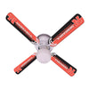 NEBRASKA CEILING FAN - 42'' RED/BLACK - NEBFAN100-42