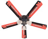 NEBRASKA CEILING FAN - 52'' RED/BLACK - NEBFAN100-52