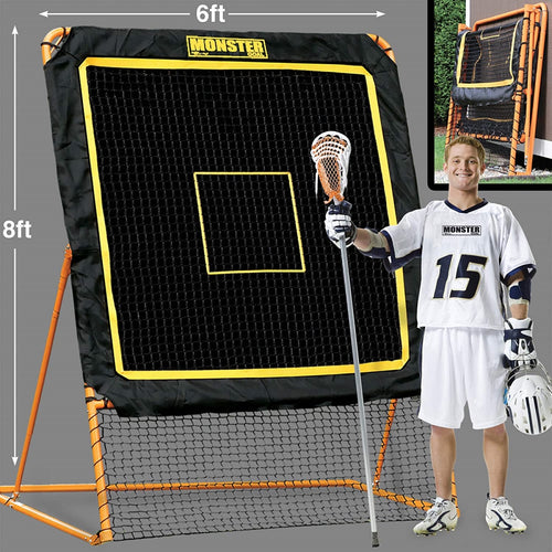 EZGoal 86368 8 x 6 ft. Professional Folding Lacrosse Throwback