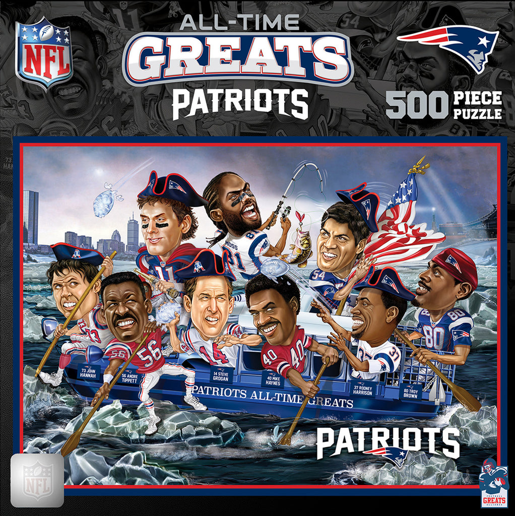 New England Patriots Puzzle 500 Piece All-Time Greats - Masterpieces Puzzle Company