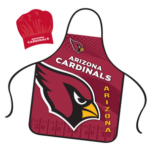 Arizona Cardinals Chef Hat and Apron Set - Mojo Licensing
