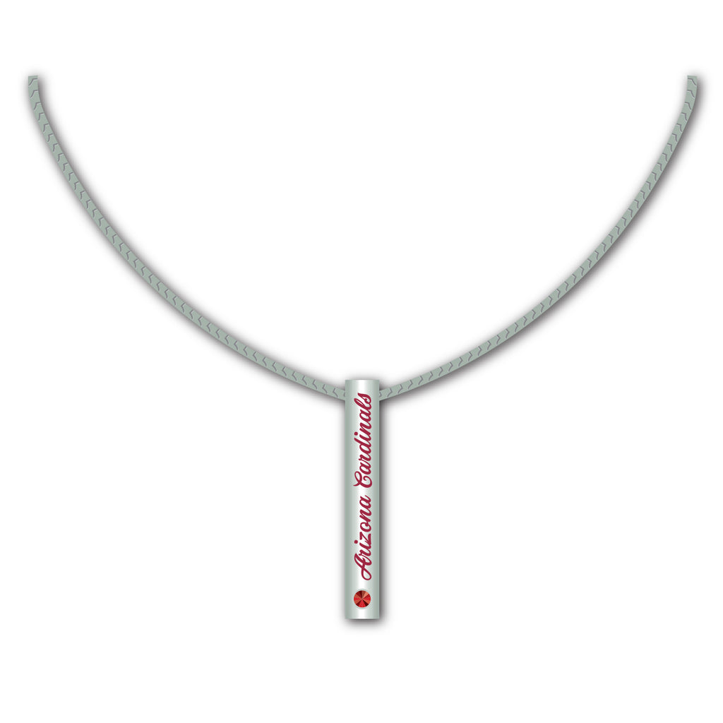 Arizona Cardinals Necklace Silver Bar - Mojo Licensing
