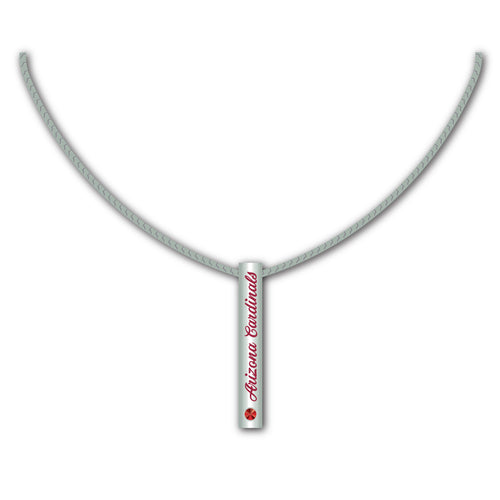 Arizona Cardinals Necklace Silver Bar - Mojo Licensing
